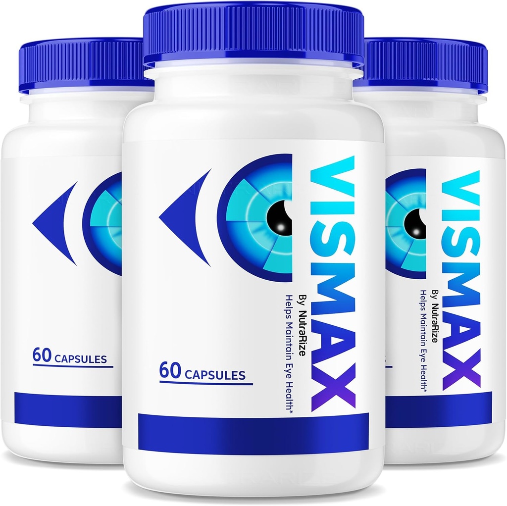 (3 Pack) Pilules VisMax - Formule officielle pour Reviver la santé des yeux, Vitamines VisiMax pour les yeux, Supplément à base de plantes naturelles pour améliorer et protéger la vue, Vis Max Vision Support Avis (180 Capsules)