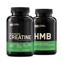 Optimum Nutrition Créatine Monohydratée 100 Capsules avec Optimum Nutrition HMB 90 Capsules