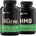 Optimum Nutrition Créatine Monohydratée 100 Capsules avec Optimum Nutrition HMB 90 Capsules