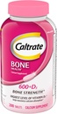 Caltrate 600 Plus D3 Comprimés de supplément de calcium et de vitamine D, suppléments de santé os pour adultes - 200 Nombre