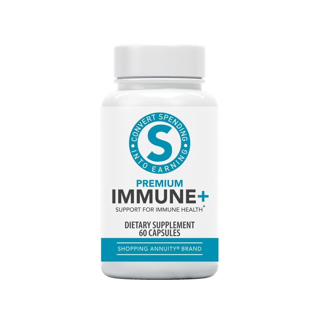 Acheter une marque de rente Immune Premium + Formule - Soutien Immune quotidien avec Reishi Mushroom, Echinacea, Ginseng américain, Vitamine C & Zinc - Soutient la clarté mentale et les niveaux d'énergie (60 capsules)