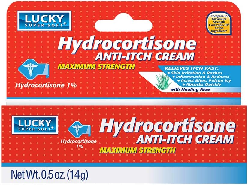 Lucky Super Soft Hydrocortisone, Anti-Itch Creme, 0.5 Ounce