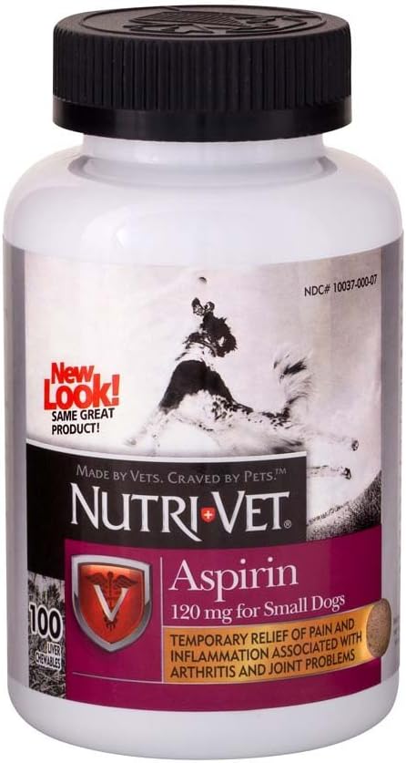 Nutri-Vet K9 Dog Aspirin for Small Dogs 100ct
