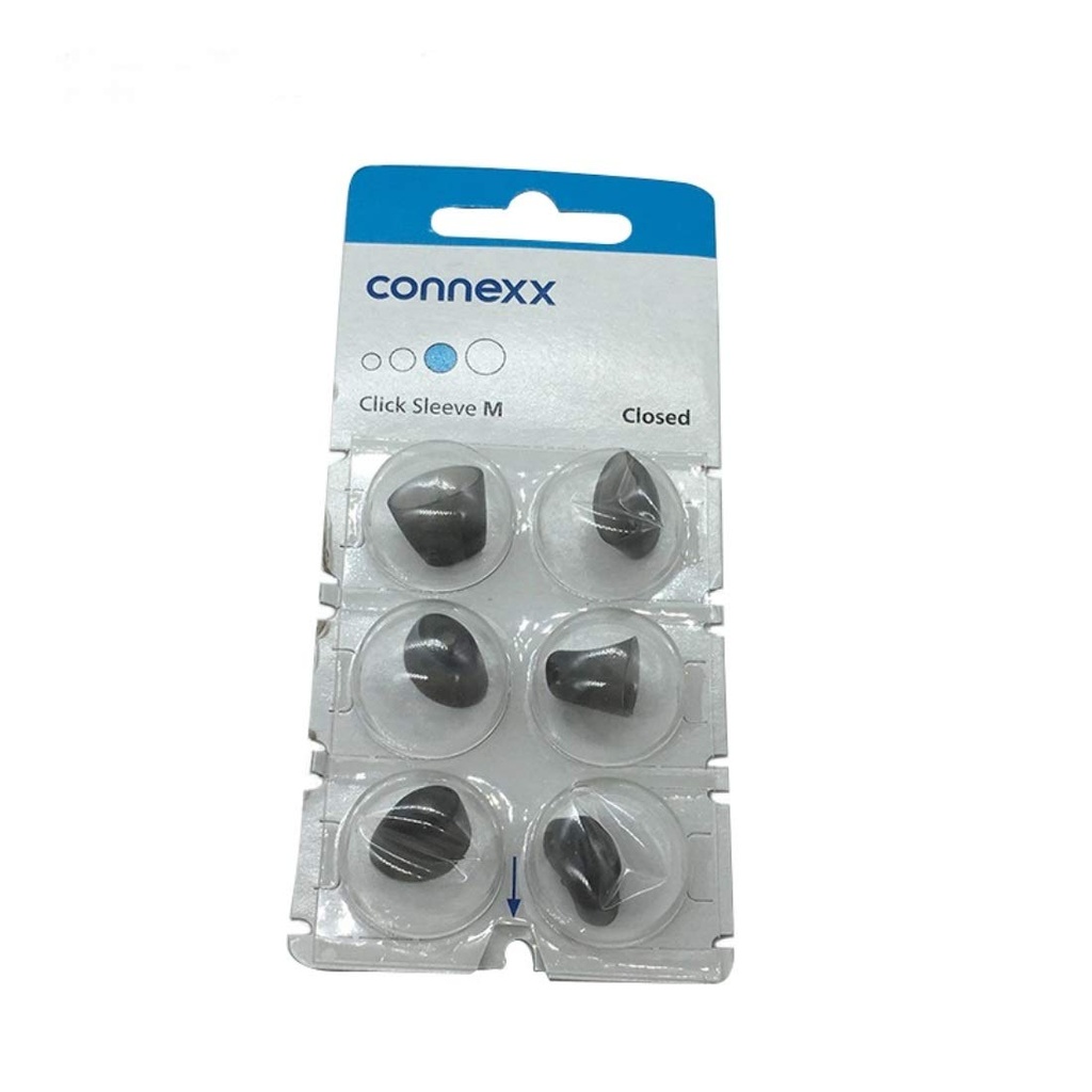 Signia/Connexx Manche Cliquez sur CIC ITC & RIC Aide auditive Domes Pack de 6 (moyen fermé)