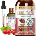 Rejuvica Health CardioVance - Supplément de soutien cardiaque - Livraison liquide pour une meilleure absorption - Hawthorne, Hibiscus, Arjuna, Olive Leaf & More!