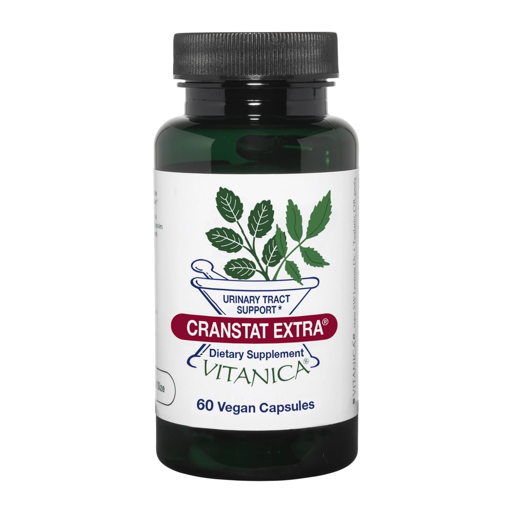 Vitanica Cranstat Extra, soutien du trac urinaire, végétalien, 60 capsules