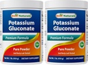 Meilleur gluconate de potassium naturel 1 lb en poudre (1 LB (paquet de 2))