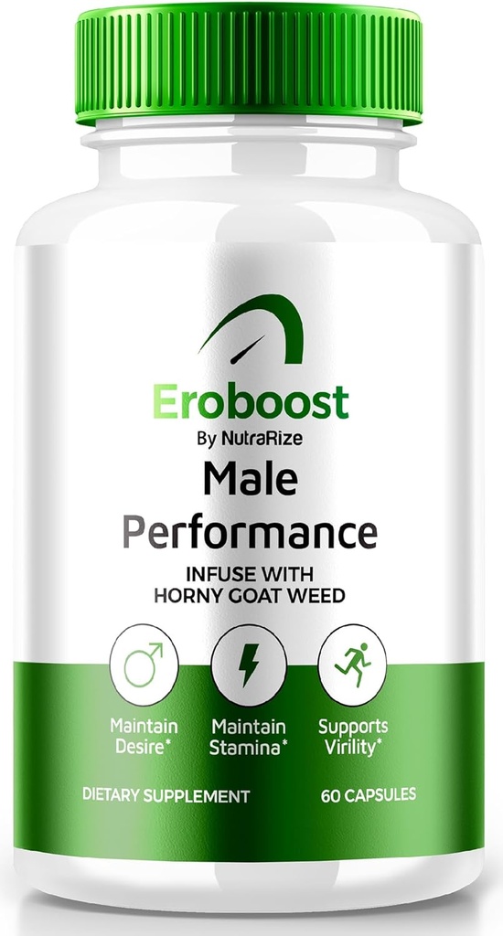 Supplément éroboost pour les hommes, supplément éroboost pour les hommes, nutrition quotidienne pour soutenir la performance de pic et le bien-être général, Ero Boost Formula Reviews officielles (60 capsules)
