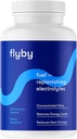Comprimés de remplacement d'électrolytes volants - pilules et capsules pour réhydratation rapide, récupération, kéto et crampes - sels, magnésium, potassium, sodium - Paléo, kéto et végétalien - 100 capsules