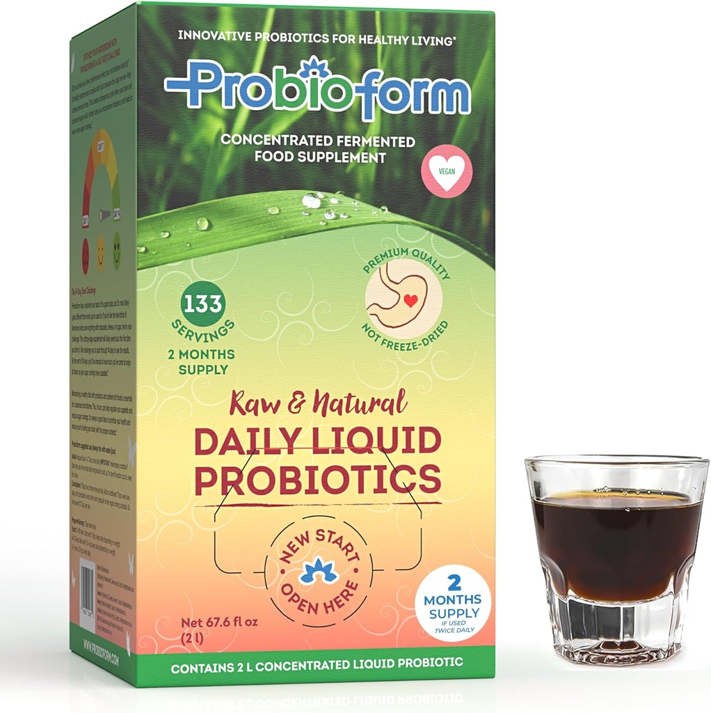 Probiotiques, complexe de probio-cultures, nettoyage intestinal avec des souches bactériennes saines, bactéries intestinales et améliorer la flore intestinale, enzymes naturelles, minéraux, vitamine B et vitamine K