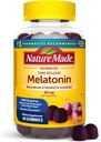 Nature Made Time Release Mélatonine Gommies 10mg par portion, dosage de force maximale Aide au sommeil pour les adultes, 100% sans médicament, 60 Gommies, 30 jours d'approvisionnement