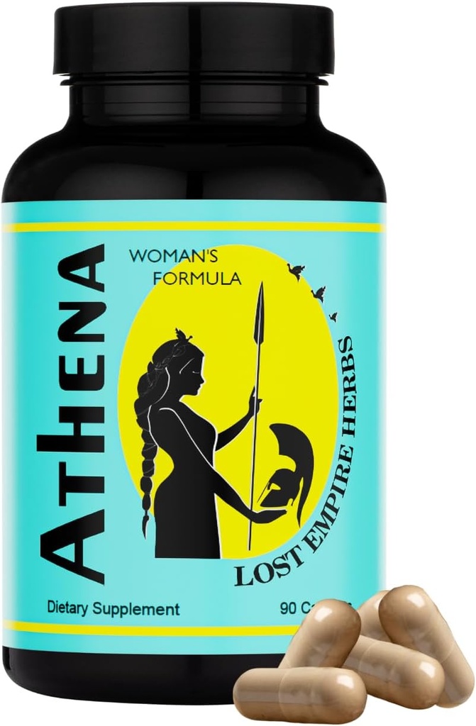 Lost Empire Herbes Athena Femme Formule de Dong Quai, Shatavari, Pine Pollen, Schisandra, Goji, Seabuckthorn, Longan Herbal Blend pour les femmes
