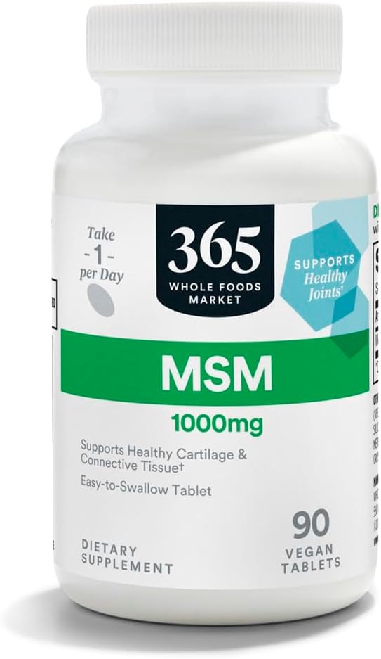 365 par marché des aliments entiers, MSM 1000Mg, 90 comprimés