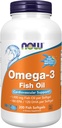 MAINTENANT compléments alimentaires, Omega-3 180 EPA / 120 DHA, Distillé moléculairement, soutien cardiovasculaire*, gélatine de 200 poissons Softgels, l'emballage peut varier