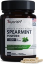Spearmint Capsules 1000mg - Spearmint Leaves for Gut Cleanse & Digestive Support - Mentha Spicata Supplement - Non GMO, Gluten Free - 120 Counts