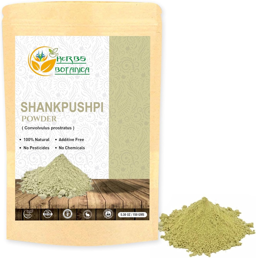 Herbes Botanica Shankhpushpi Poudre Convolvulus Pluricaulis 100% Naturelle