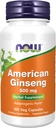 NOW Foods Supplements, American Ginseng (Panax quinquefolius) 500 mg, Herbal Supplement, 100 Veg Capsules