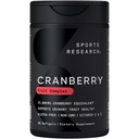 Recherche sportive Supplément complexe de fruits de canneberge - Softgels pour le soutien de la santé de piège urinaire - Égal à 25 000 mg de canneberges, fabriqués avec du pacran et des vitamines C & E - Non-OGM et sans gluten - 90 Compte