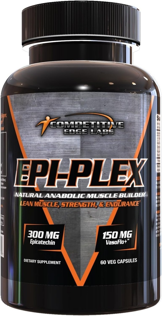EPI-PLEX by Competitive Edge Labs ( CEL ) : Premium Epicatechin Testosterone Booster for Muscle Growth & Lean Strength Gains 300 mg EPIPLEX