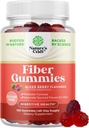 Fiber Gummies for Adults - Chicory Root Supplement with Prebiotic Support for Gut & Digestive Health - Soluble Digestion Capsules for Stomach Regulation & Immune Aid - Sugar Free & Vegan - 120 Count