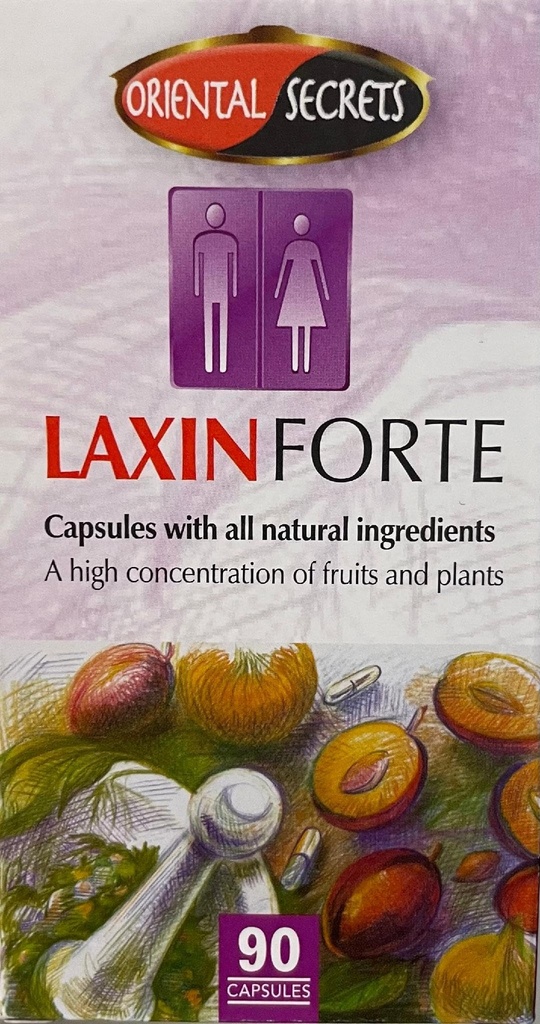 Laxin Forte Mouvement Bowel régulier 90 Capsules Kosher