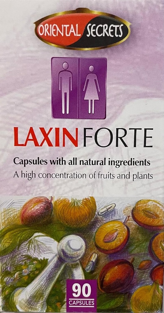 Laxin Forte Regular Bowel Movement 90 Capsules Kosher