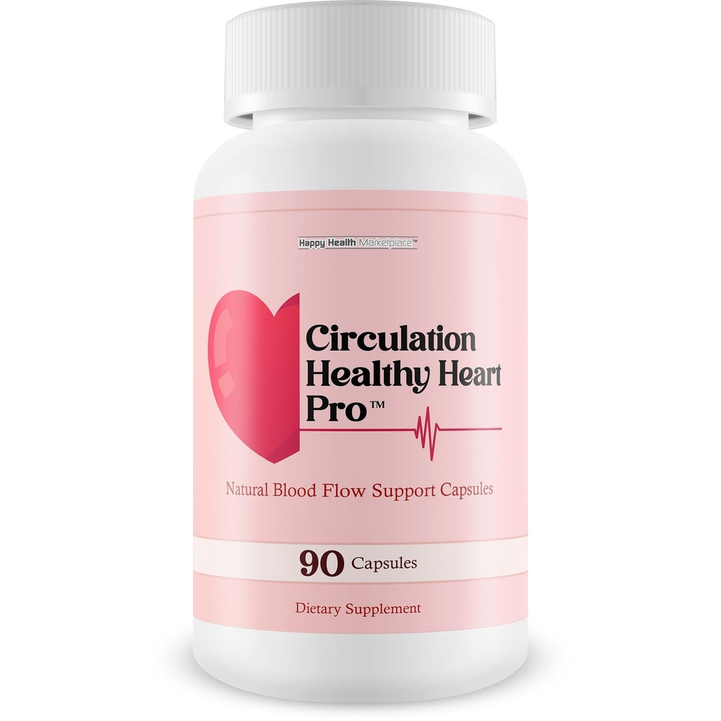 Circulation Healthy Heart Pro - Notre meilleur supplément de flux sanguin sain - mauvais suppléments de circulation pour un flux sanguin avancé - Supplément de circulation sanguine pour améliorer le flux sanguin - Bon flux sanguin