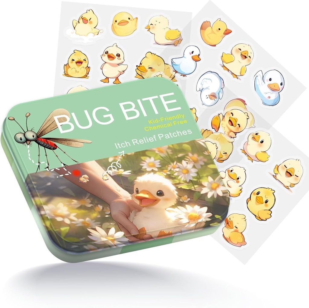Bug Bite Démangeaisons 54 Comte, Mignon Duck Hydrocolloïde Patches pour divers groupes de personnes,Voyage Essentiels Démangeaisons Mosquito Relief pour divers groupes de personnes