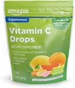 Soins de base Vitamine C Supplément gouttes, citron, orange et pamplemousse, 140 nombre (précédemment santé saine)