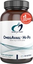 Conceptions pour la santé OmegAvail Hi-Po - TG (Triglycéride) Oméga-3 Supplément huile de poisson, 1600mg EPA/DHA par portion de citron + vitamine E pour minimiser le goût de poisson (60 softgels)