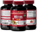 Suppléments de soutien énergétique - MCT Oil 3600MG, 100% pur, triglycérides à chaîne moyenne - mct Oil Made with Coconut Oil, mct Oil Pills, mct Oil for Memory, mct Oil for Brain, mct Oil Coconut Oil - 1B 120Soft