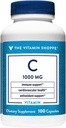 La Vitamine Shoppe C-1000 1000MG, Antioxydant qui soutient la santé immunitaire et cardiovasculaire (100 Capsules)