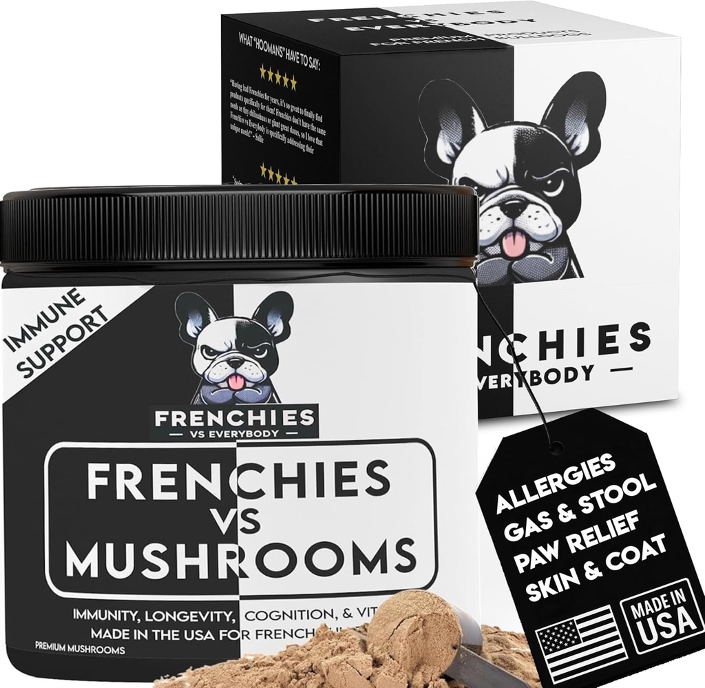 Supplément Champignons pour chiens – Turquie Voile Champignon pour chiens Imune Support, Digestion, Allergies & Longévité avec Omega3 & Turmeric (en anglais) pour chiens Lumps et bumps