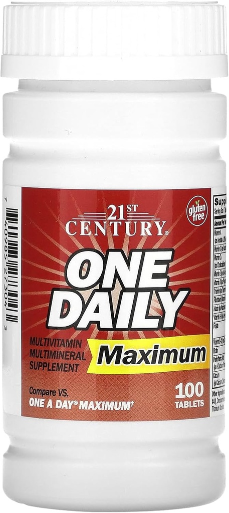 21st Century One Daily, Maximum, 100 Tablets