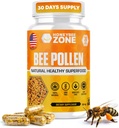 Complément pollen de l'abeille pollen cru 100% naturel de l'abeille dans les capsules de Veggie Pollen fermenté Multivitamine, Probiotique Superfood, Protéines vitales, acides aminés, immunosupport et énergie 60 capsules de pollen