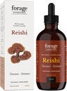 Aliments pour le fourrage Hyperfoods- Un supplément liquide d'extrait de champignons de Reishi sauvage, végétalien, non OGM, améliore le système immunitaire et la réponse au stress, calme naturel, 118ML