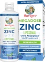 MaryRuth Organics Supplément nutritionnel , Supplément de zinc liquide liposomique avec vitamine E , Santé globale et soins de la peau , Blueberry , Vegan , Non-OGM , sans gluten , Pas de sucre ajouté , 15.22 Fl Oz