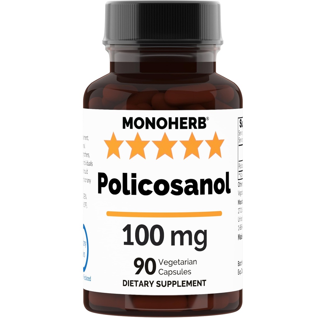 MONOHERB Policosanol 100 mg par gélule - 90 gélules
