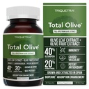 Total Olive® - Extrait de feuille d'olive (40% Oleuropein) Plus Extrait de fruits d'olive (20% Hydroxytyrosol) – Extrait plein spectre cultivé et extrait en Espagne – Amélioration de l'absorption de biopérine (60 Nombre)