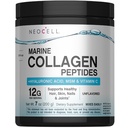 Collagène marin Neocell avec acide hyaluronique, MSM et vitamine C, suppléments de collagène kéto, pour soins de la peau et santé articulaire, non aromatisé, poudre, 7 oz, 1 canister