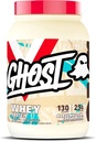 GHOST Poudre de protéines de lactosérum, lait céréalier de marshmallow - 2LB, 25G de protéines - Mélange de protéines de lactosérum - Après l'entraînement Fitness et nutrition Shakes, Smoothies, Cuisson et cuisson - Sans soja et sans gluten
