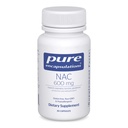 Encapsulations pures NAC 600 mg - Supplément N-acétyl Cysteine NAC pour la santé pulmonaire et immunitaire, le soutien du foie et les antioxydants* - avec N-acétyl-L-Cysteine - 30 capsules