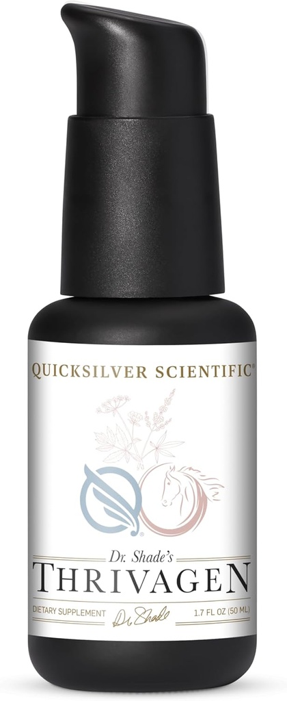 Quicksilver Scientific Thrivage - Supplément santé des femmes avec 15 Botaniques d'énergie, d'équilibre hormonal et de soutien adrénal - Herbes Adaptogènes avec Shatavari, Rhodiola & Maca Root (1.7oz / 50ml)