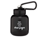 ONMYWHEY - Protein Powder & Supplement Funnel Keychain, Portable To-Go Container for The Gym, Workouts, Fitness, & Travel - TSA Approved, No Pain No Champagne