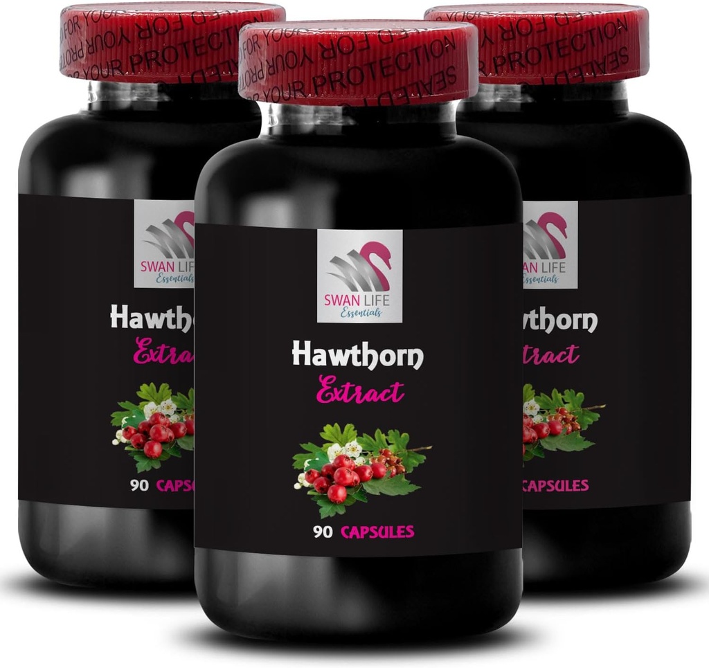 Enracinement dans la nature - HAWTHORN EXTRACT - Berry Boost, Extrait de feuille ancienne, FloraS Berry Magic, Botanical Wild Berry, Feuille traditionnelle, Mélange de récolte, Leaf Power Tradition 3 Bouteilles 180 Capsules