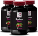 Enracinement dans la nature - HAWTHORN EXTRACT - Berry Boost, Extrait de feuille ancienne, FloraS Berry Magic, Botanical Wild Berry, Feuille traditionnelle, Mélange de récolte, Leaf Power Tradition 3 Bouteilles 180 Capsules