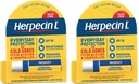 Herpecin L Lip Balm Stick with SPF30 and Lysine; Protects & Treats Cold Sores & Fever Blisters, Chapped Lips, 0.1oz - 2 Pack