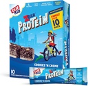 CLIF KID ZBAR - Barres de granola protéinée - Cookies et crème - Non-OGM - Organic -Lunch Box Snacks (1.27 Barres d'énergie d'Once, 10 Compte)