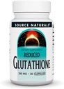 Source Naturals Glutathion, Supplément pour le soutien du foie, 250mg - 30 Capsules