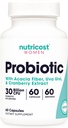 Nutricost Probiotique pour les femmes 30 milliards CFU, 60 capsules - Complexe avec fibre d'acacia, Uva Ursi et extrait de canneberge, sans OGM et sans gluten